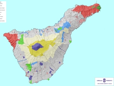 Mapa Tenerife Espacios Protegidos